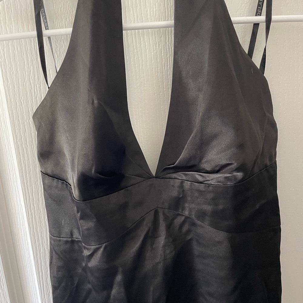 Elegant Black Halter Dress
